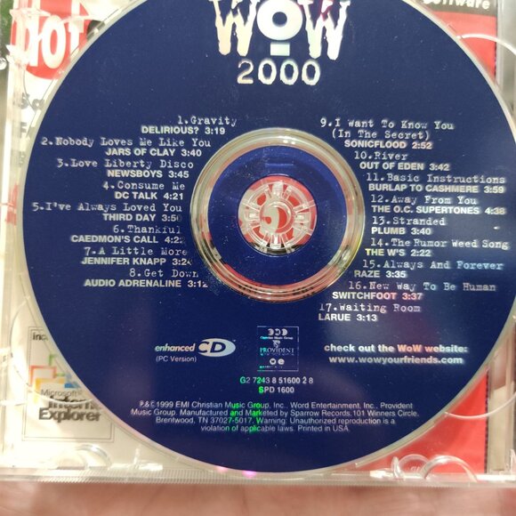 WOW 2000 The Years 30 Top Christian Artists Songs 2 CD Various Artists Worship - Picture 3 of 5